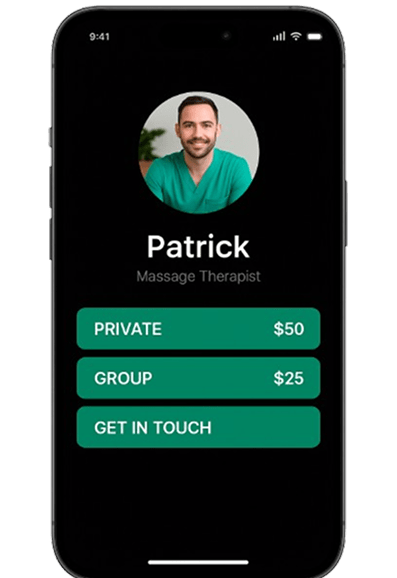 Omniloom service booking interface